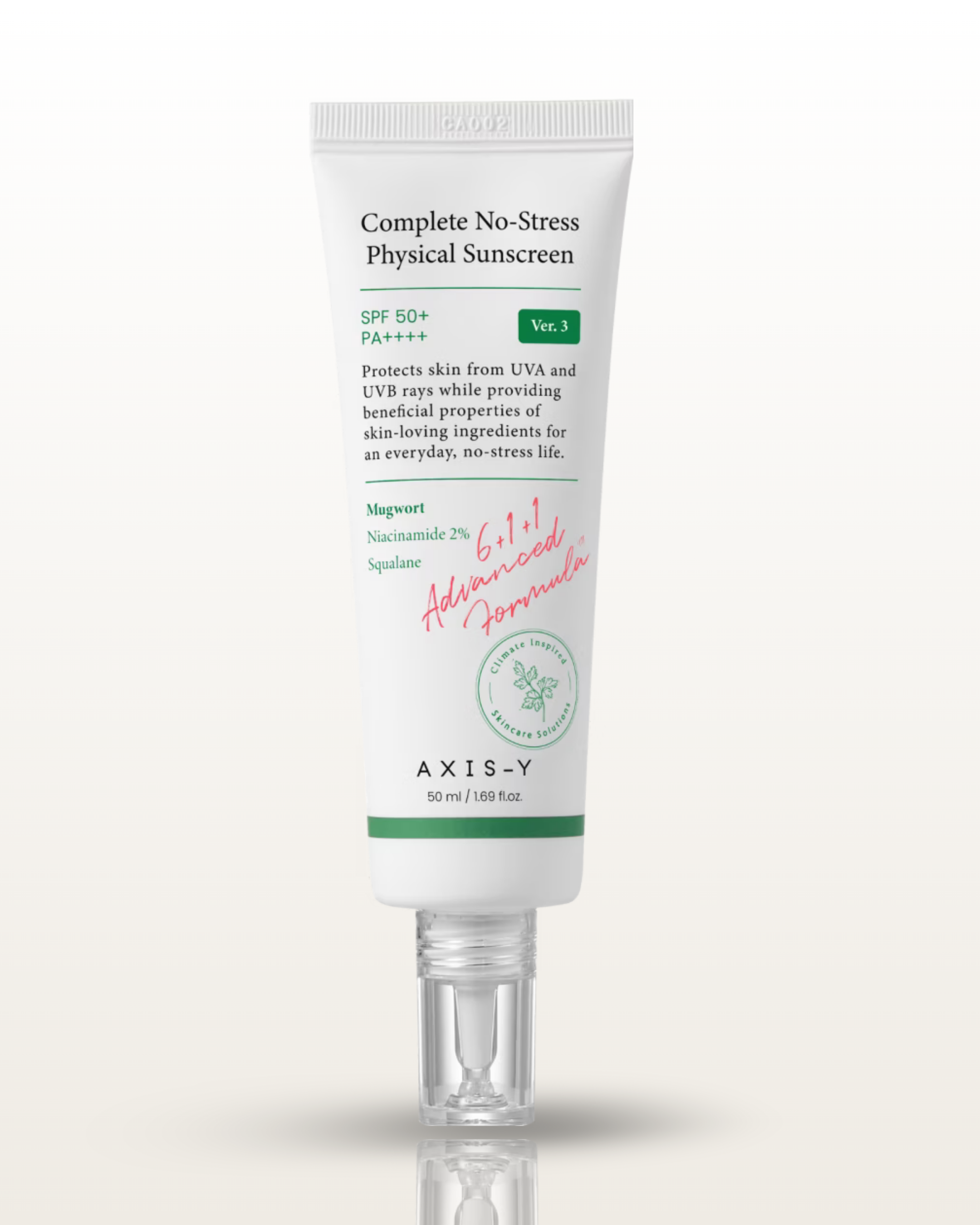 Écran solaire physique complet sans stress (V3) [50ml]