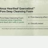 Anua - Mousse nettoyante en profondeur au quercétinol Heartleaf